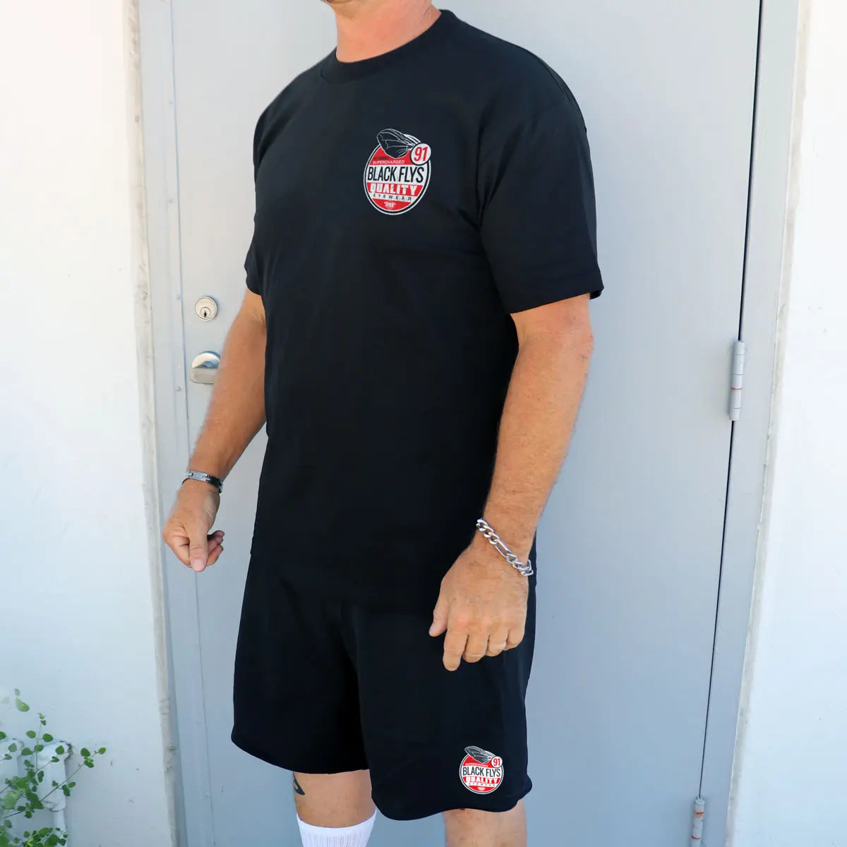 Garage Logo Board Shorts - BlackFlys