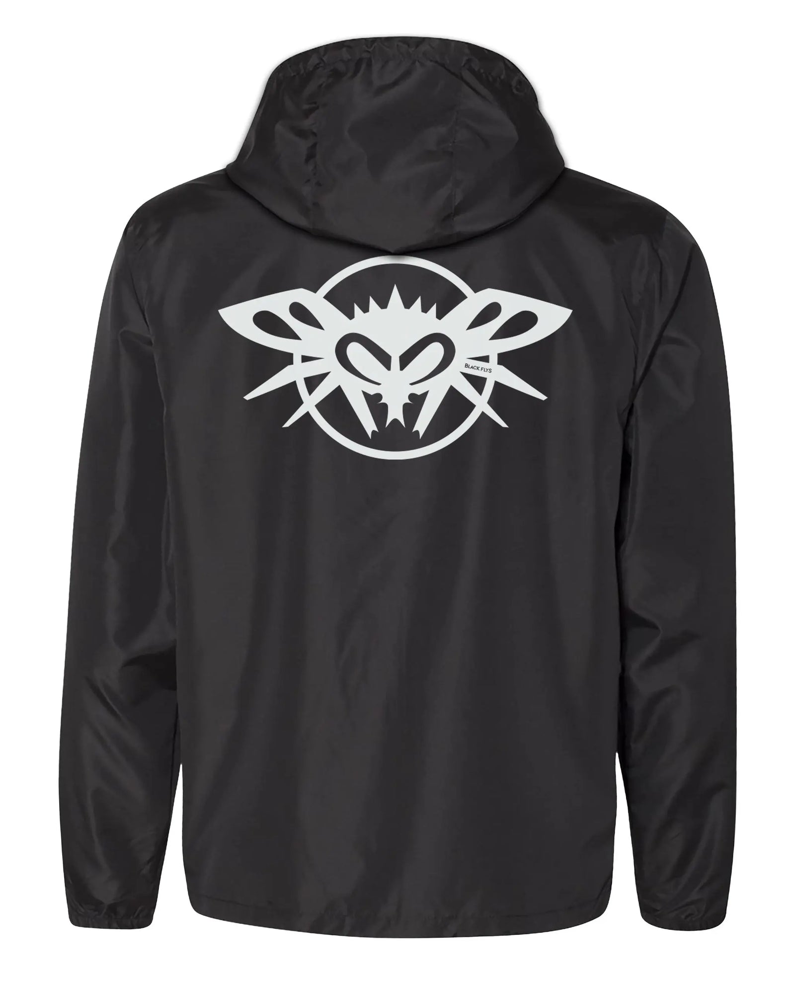 Team Rider Phantom Hooded Windbreaker Black Flys