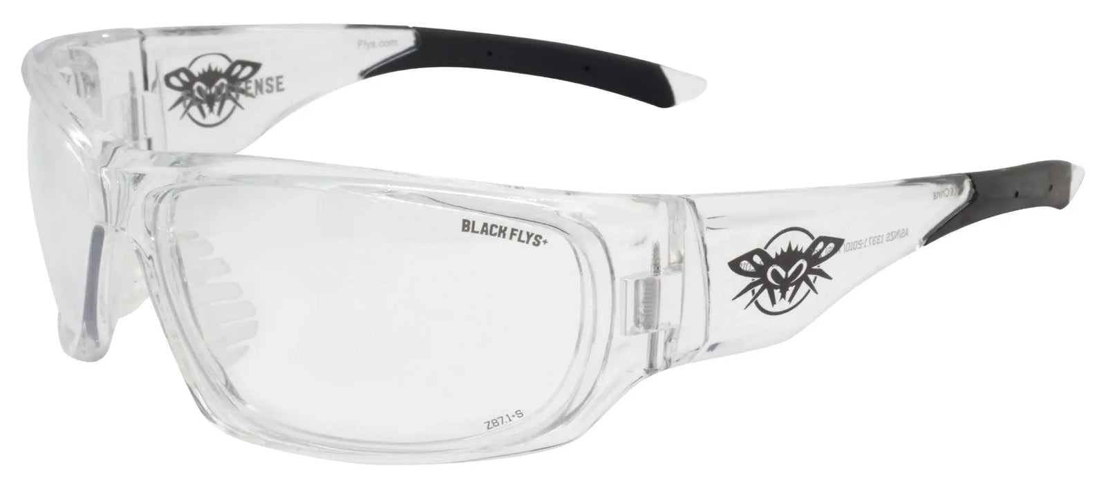 Fly Defense / Z87+ Safety glass - BlackFlys