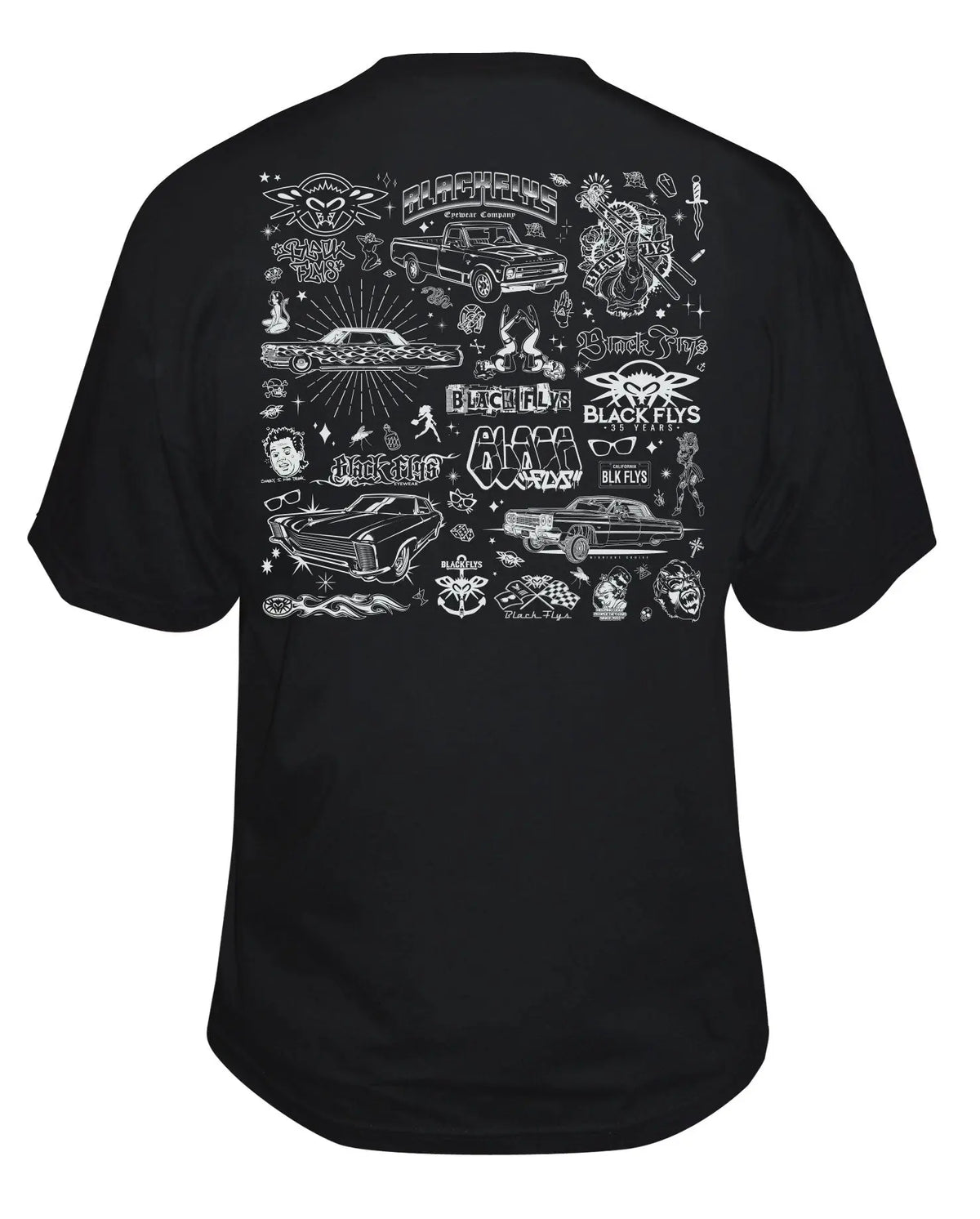35th Anniversary Tee Black Flys