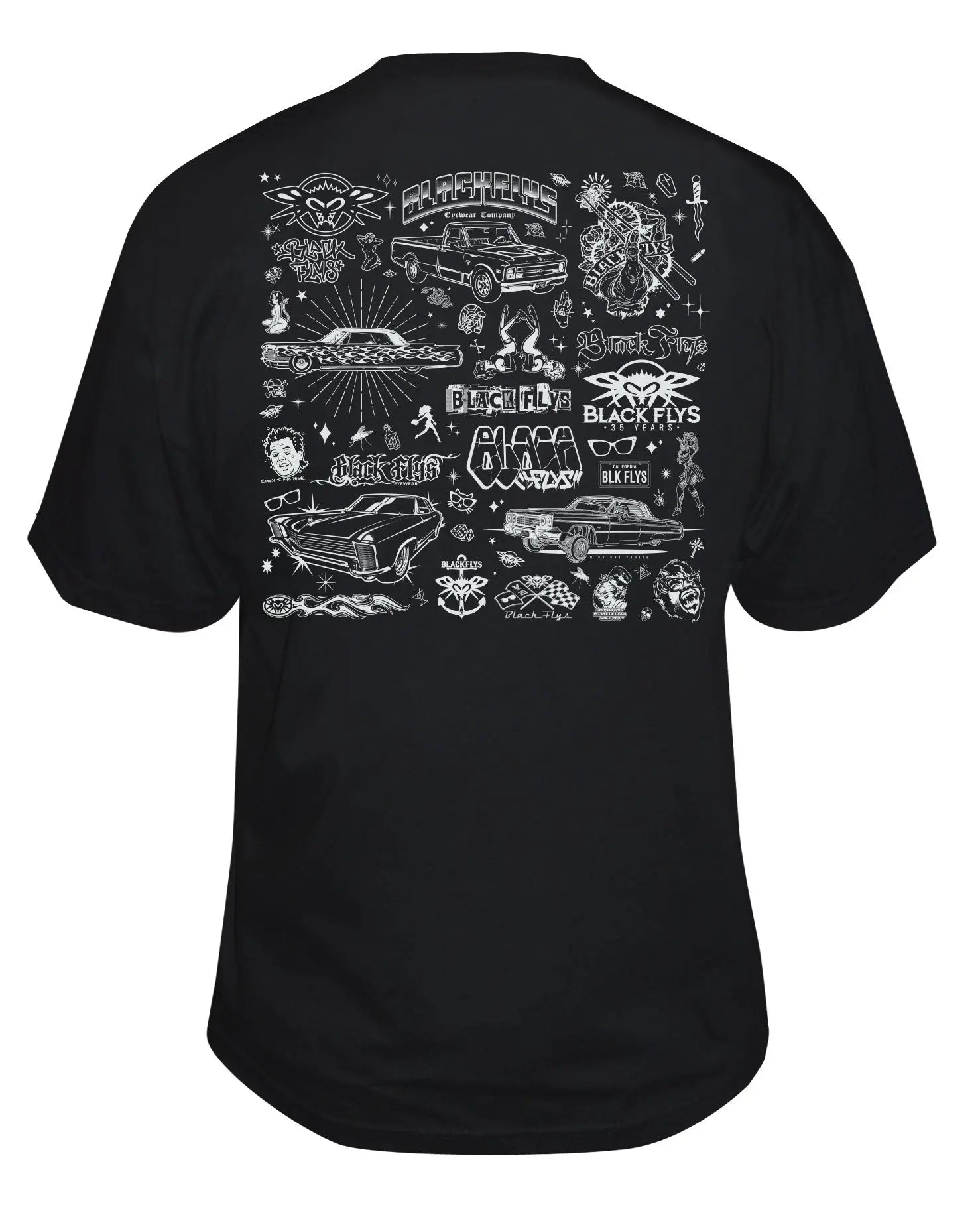 35th Anniversary Tee Black Flys