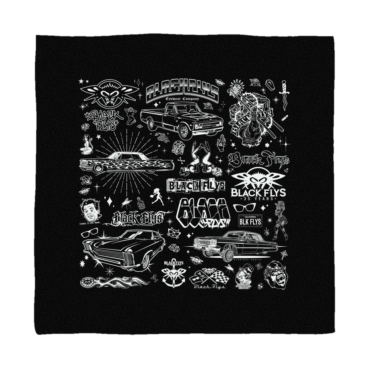 35th Anniversary Bandana Black Flys
