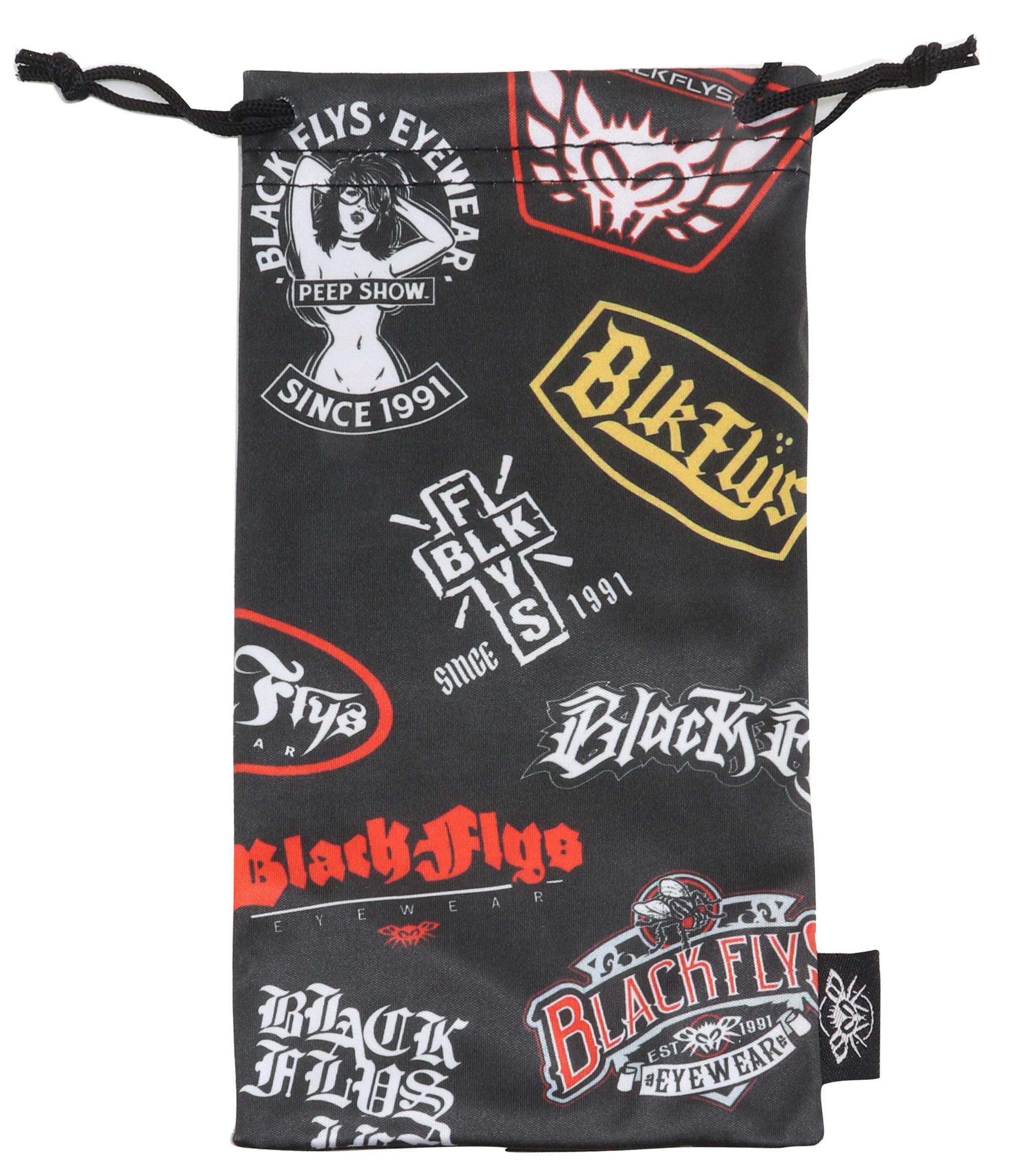 Black Flys Logos Soft Case