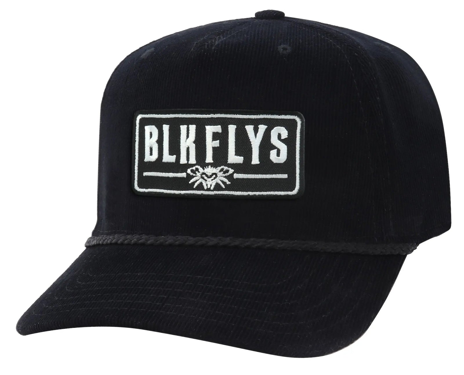 Blk Flys Patch Trucker