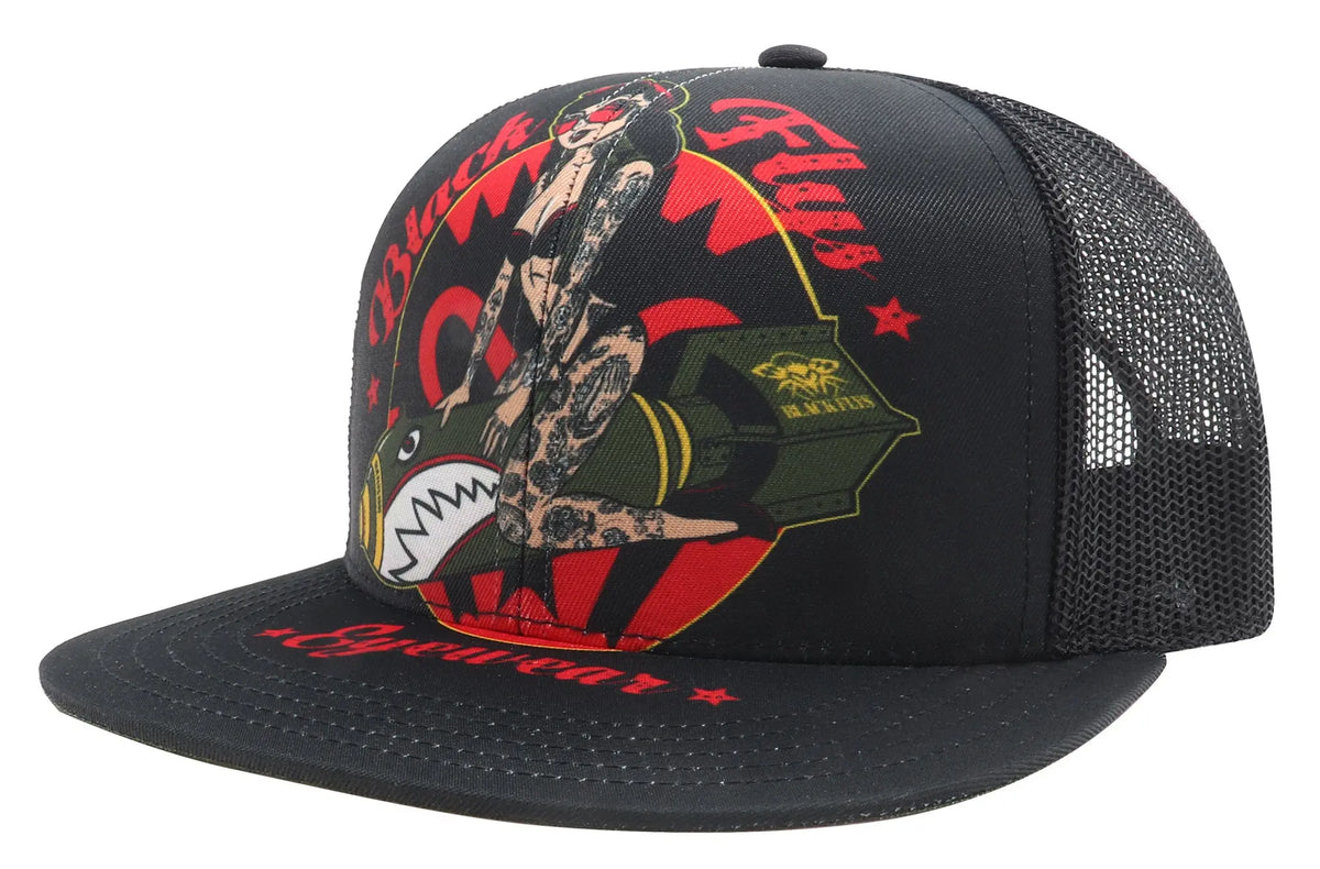 Fly Bomber Flip-Bill Trucker - BlackFlys