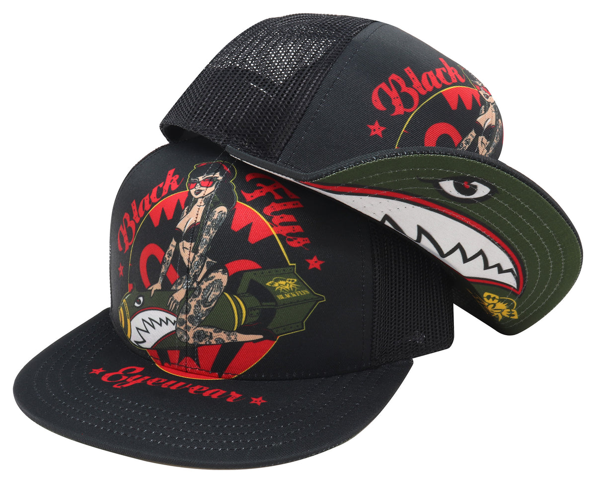 Fly Bomber Flip-Bill Trucker - BlackFlys