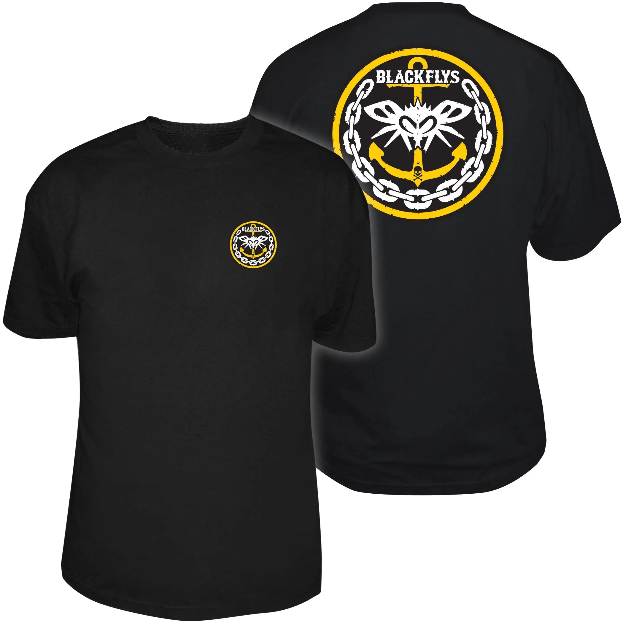 T-shirt Black Flys Homme Taille M - Noir, Coton, Neuf Avec étiquettes
