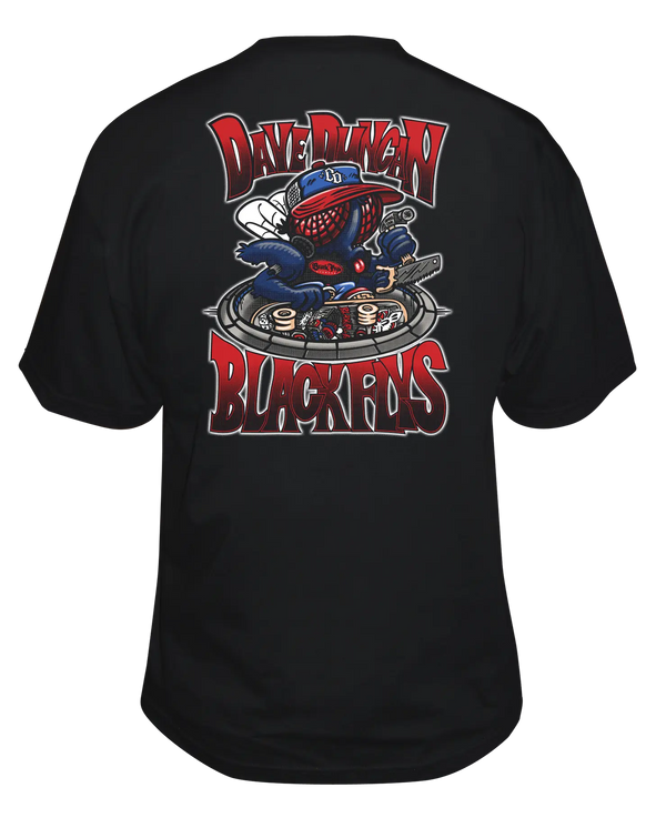 N.Flying チャフンMYAM T-SHIRT ブラック Fly T-Shirt / Martin Atkins