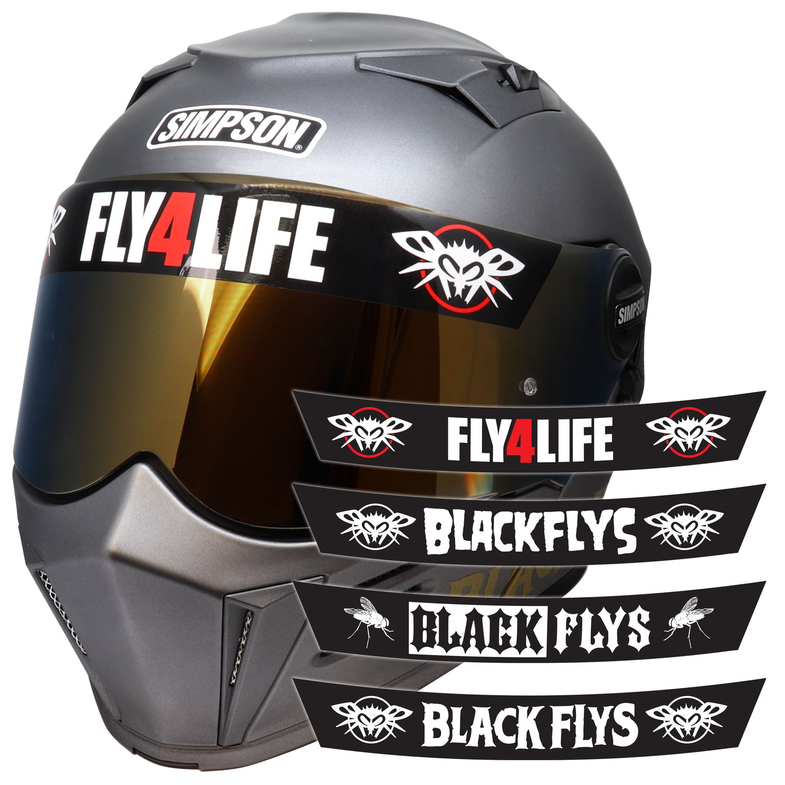 Fly Helmet Visor Sticker