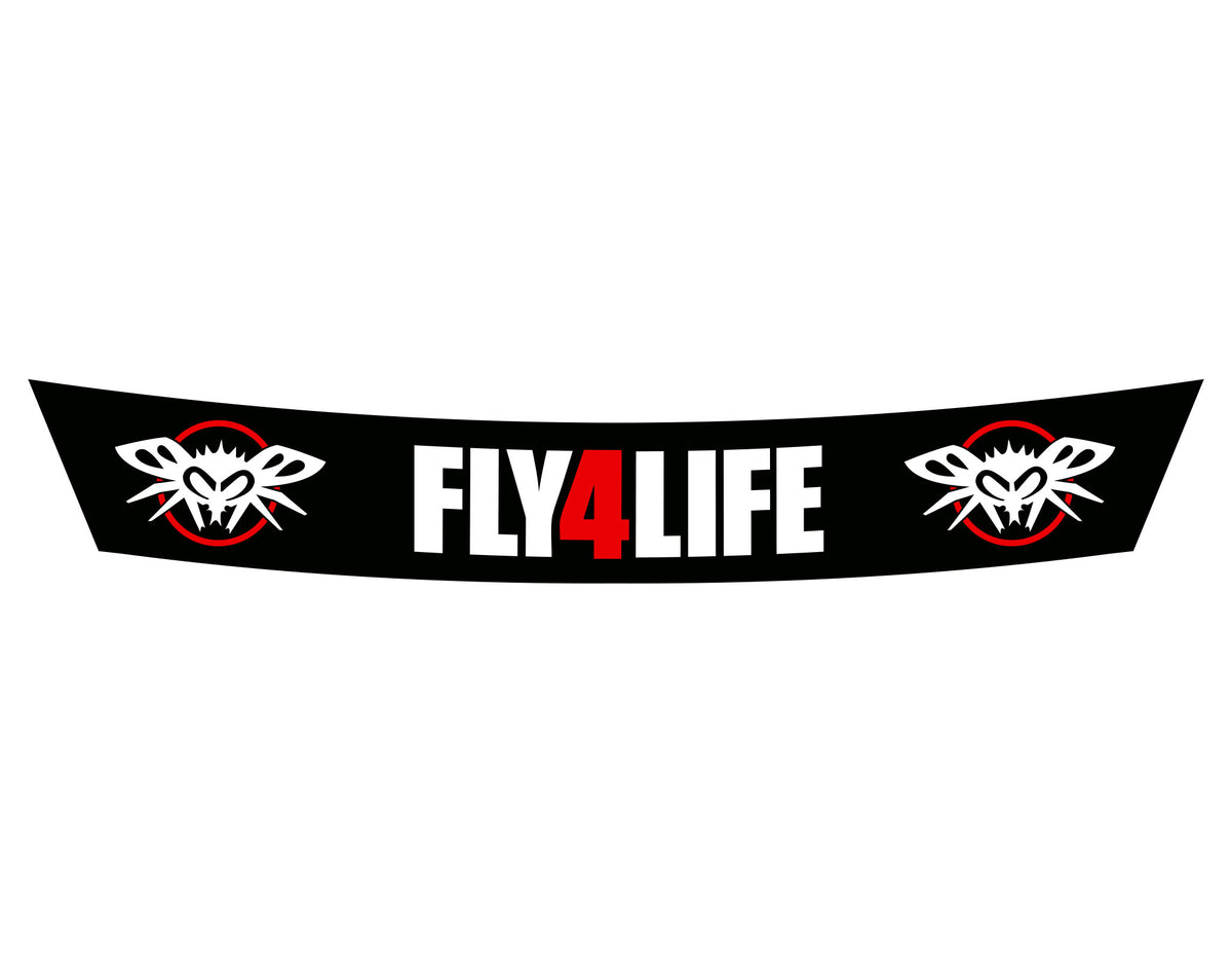 Fly Helmet Visor Sticker