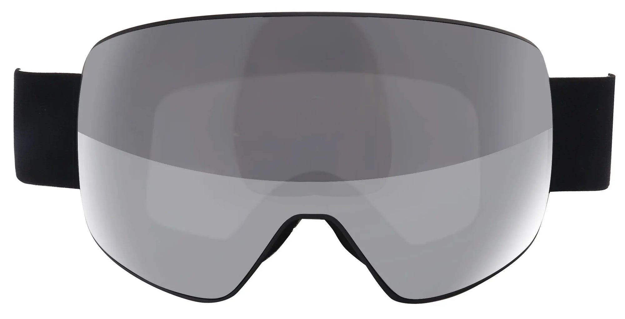 ski goggle sunglasses Magna Fly Magnetic Snow Goggle Matte Black w/ Silver Mirror