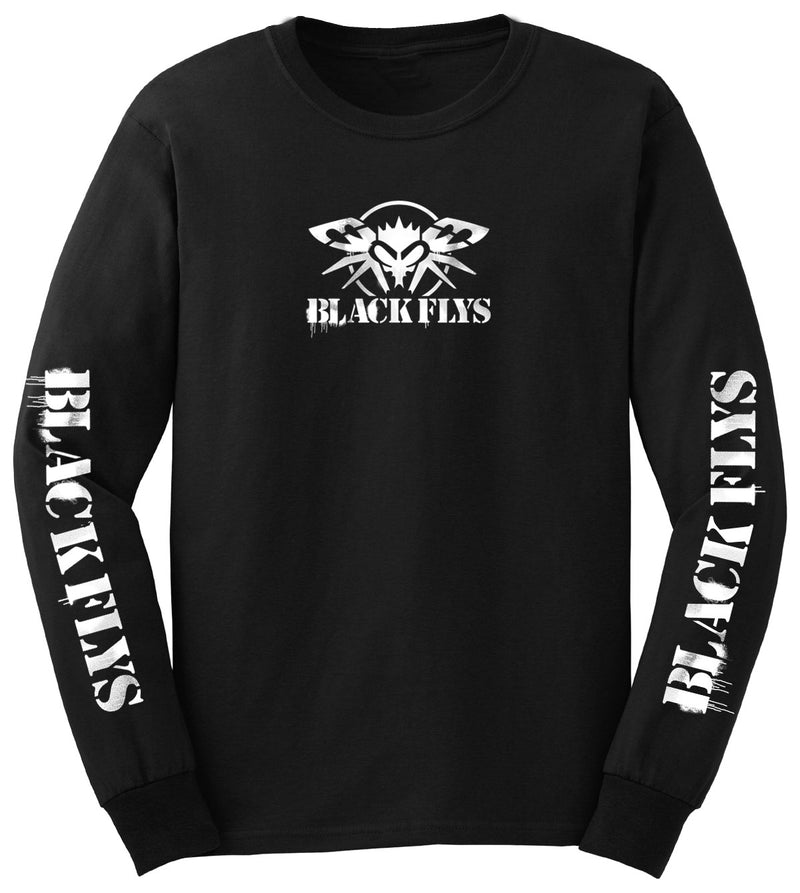 Stencil Phantom Long Sleeve Tee - BlackFlys