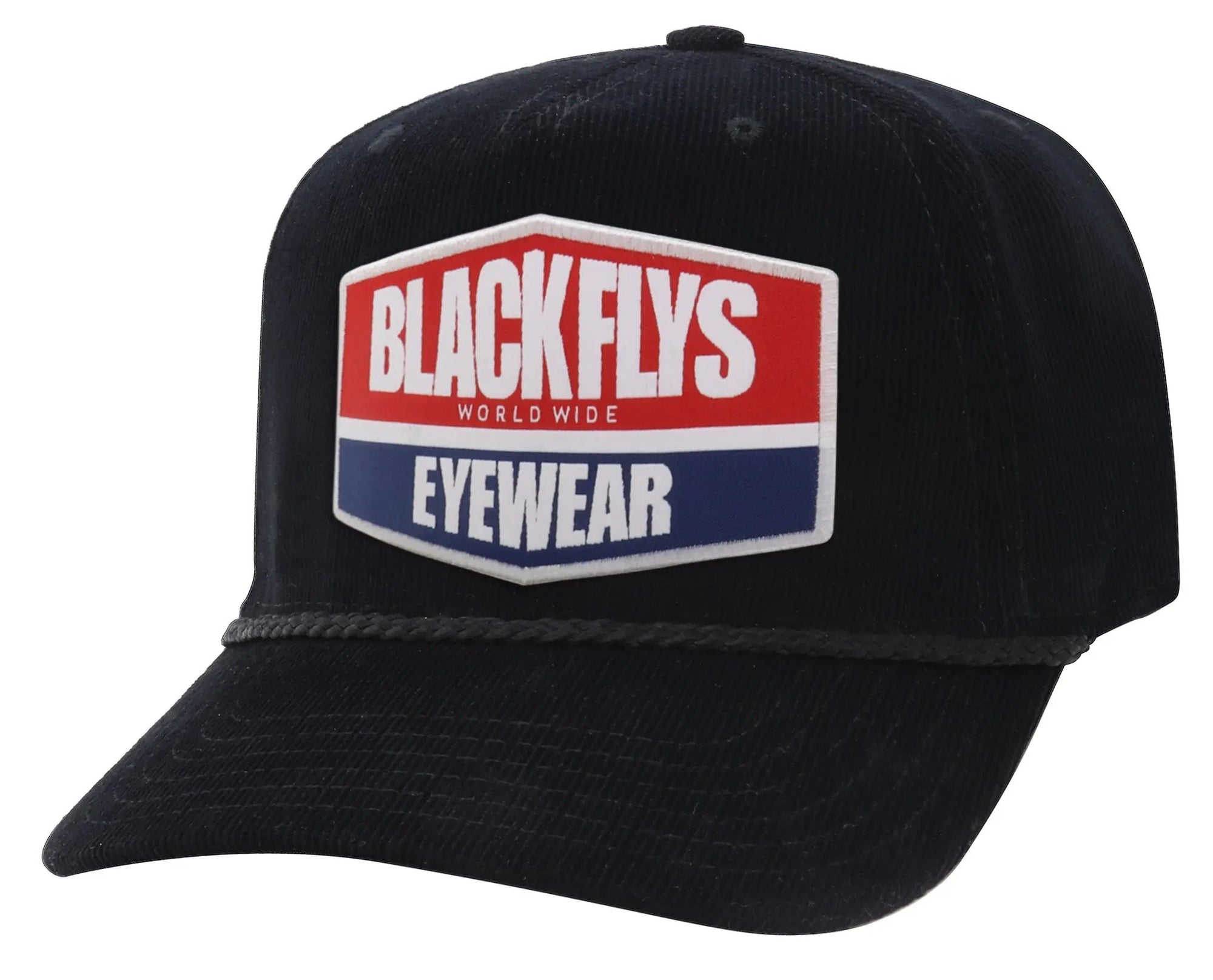 Black Flys Worldwide Patch Trucker