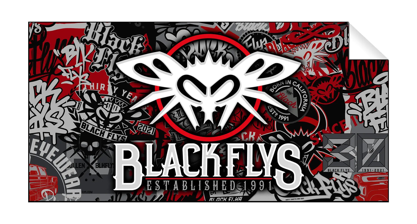 30th Anniversary Beach Towel - BlackFlys