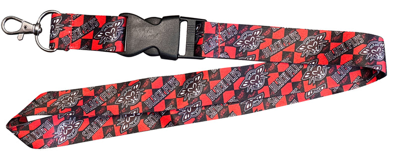 Black Flys Checkered Lanyard - BlackFlys