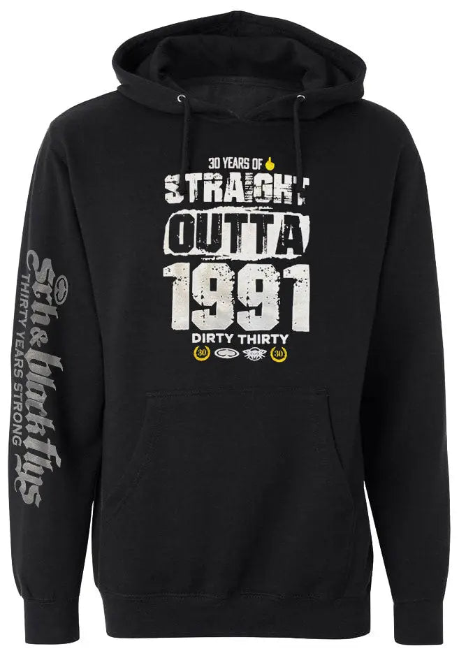 STRAIGHT OUTTA 91 HOODIE - BlackFlys