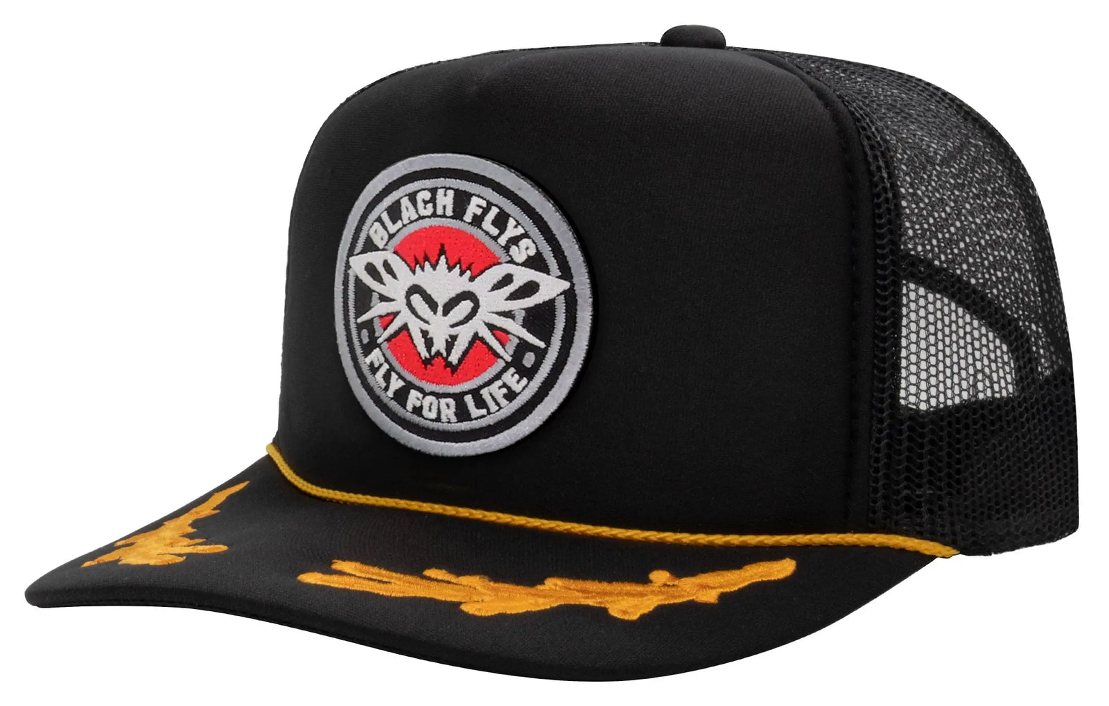 Fly 4 Life Patch Trucker - BlackFlys
