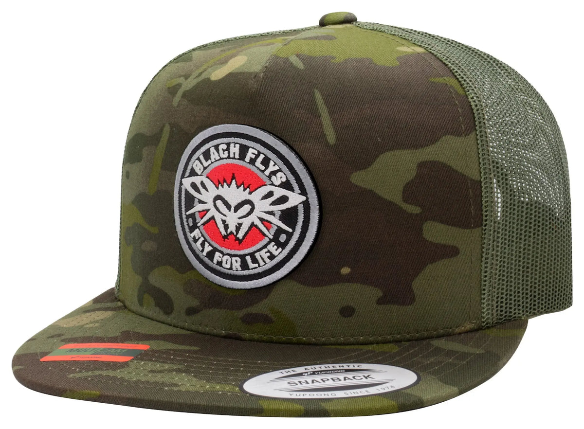 Fly 4 Life Patch Trucker - BlackFlys