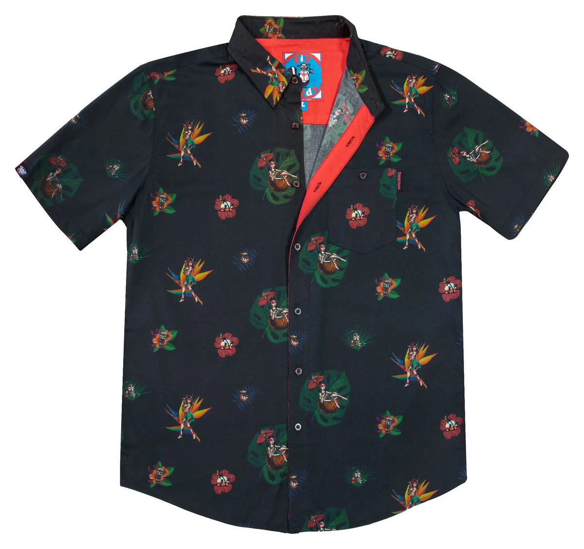 The Fly Pardy Woven Shirt - BlackFlys