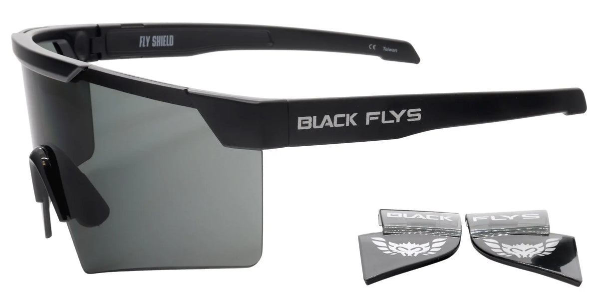 Fly Shield Z87+ safety glass - BlackFlys