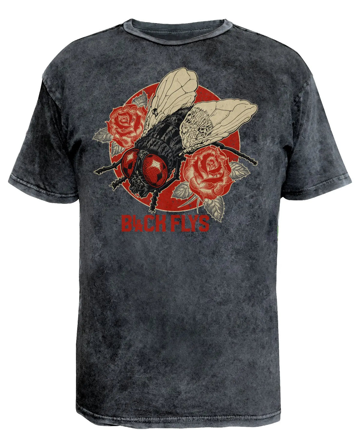 Flys N&#39; Roses Vintage Tee - BlackFlys