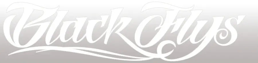 Fly Steez Vinyl-Cut Sticker 10 in - BlackFlys