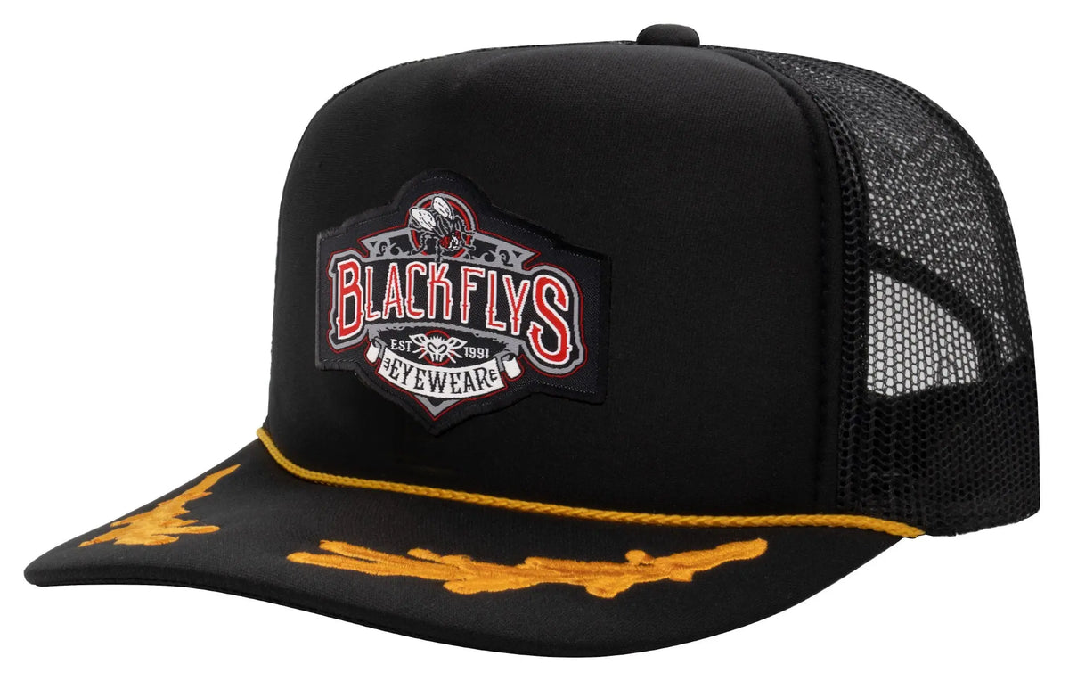 Stay Fly Patch Trucker - BlackFlys