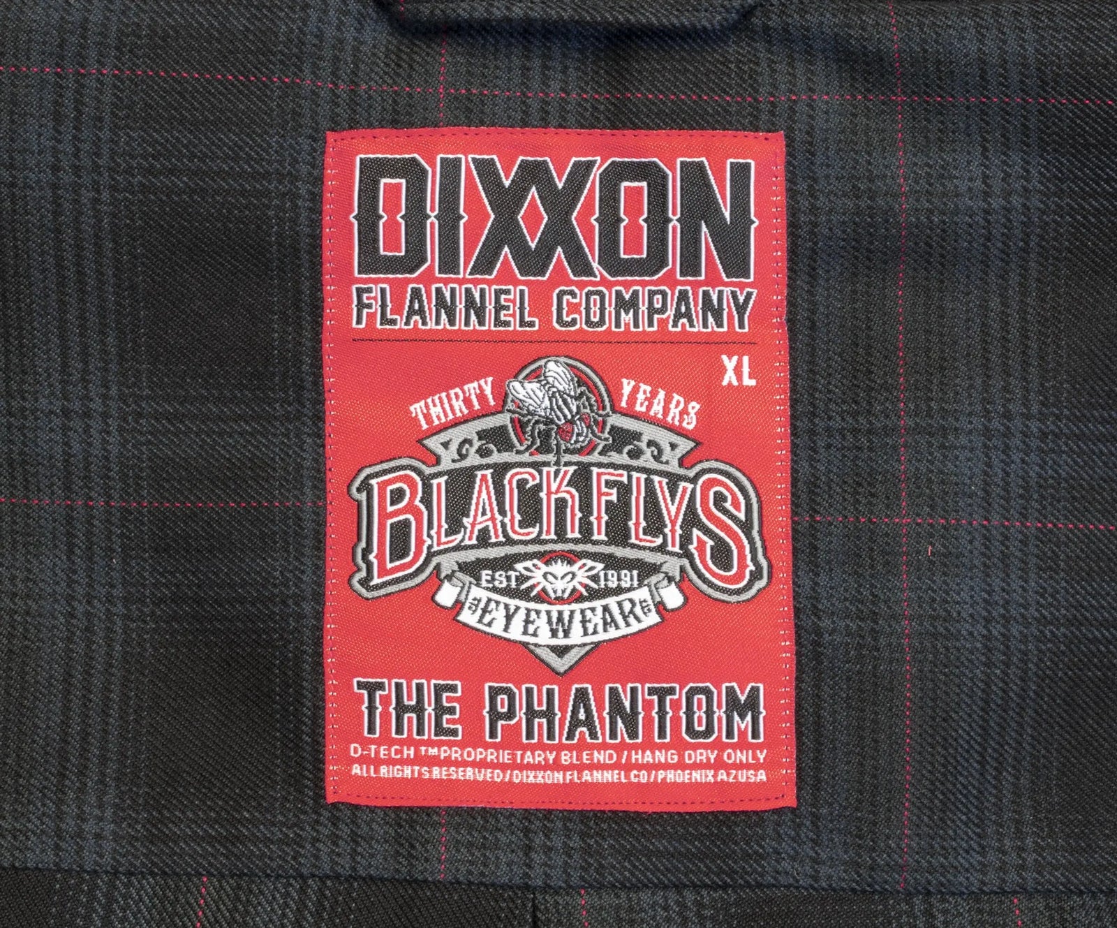 The Phantom Black Flys x Dixxon Men's Flannel Collab - BlackFlys