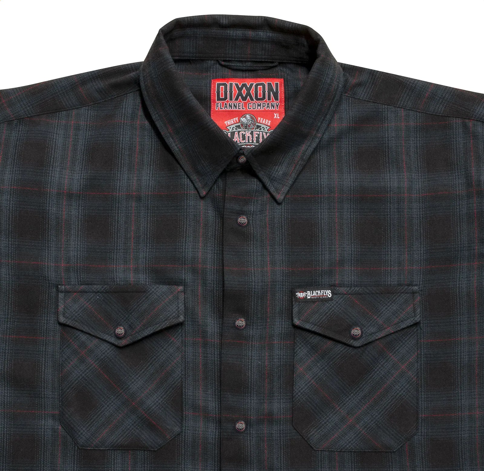 The Phantom Black Flys x Dixxon Men's Flannel Collab - BlackFlys