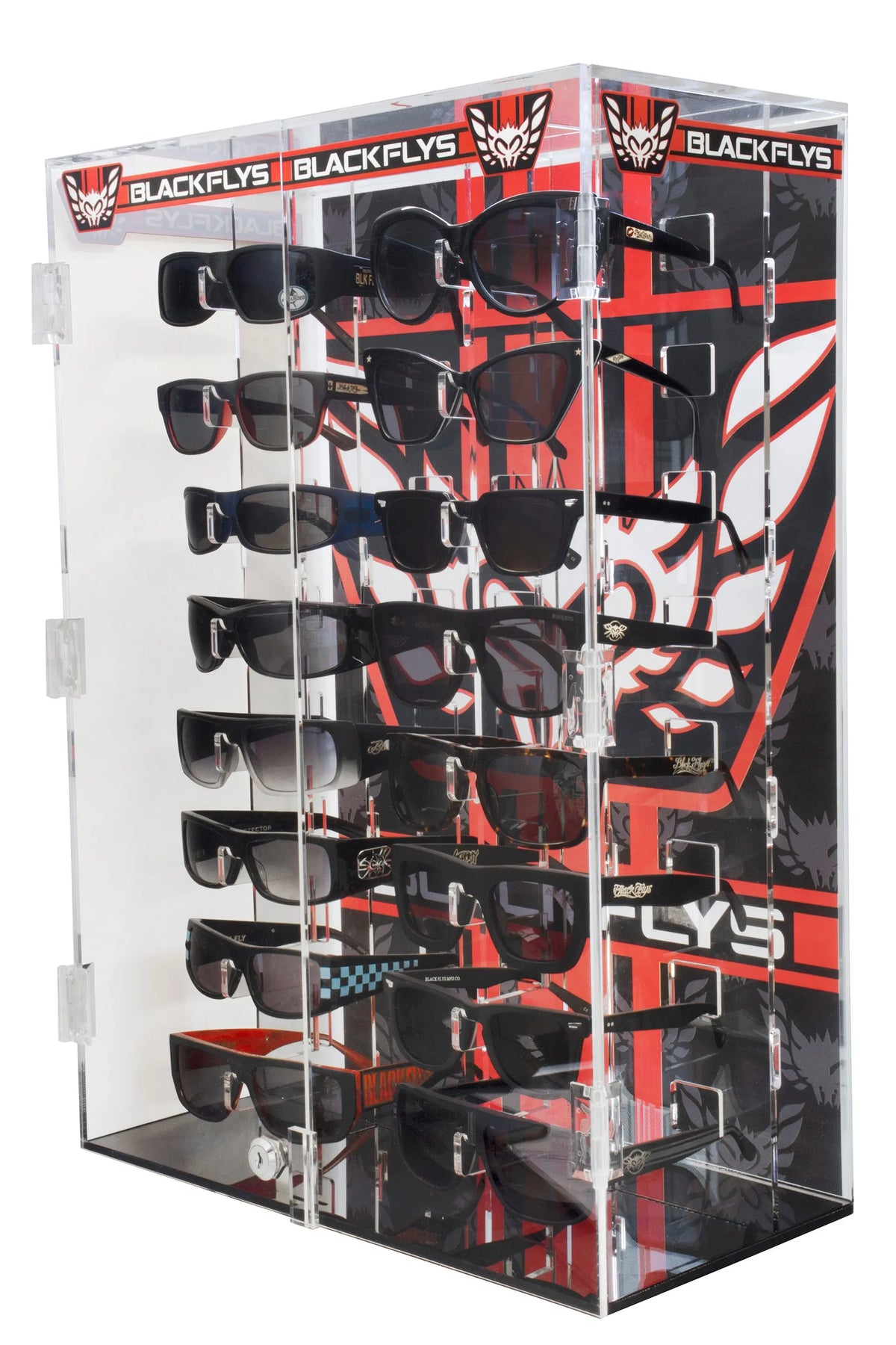 16 Pc. Sunglass Display - BlackFlys